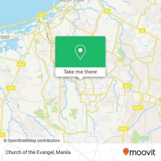 Church of the Evangel map