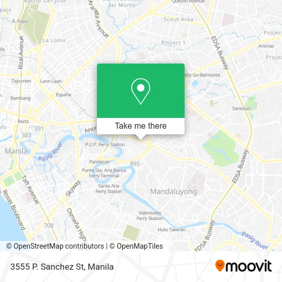 3555 P. Sanchez St map