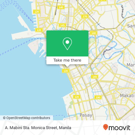 A. Mabini Sta. Monica Street map