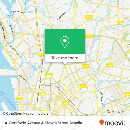 A. Bonifacio Avenue & Mayon Street map