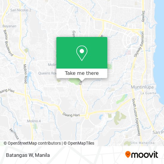Batangas W map
