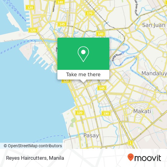 Reyes Haircutters map