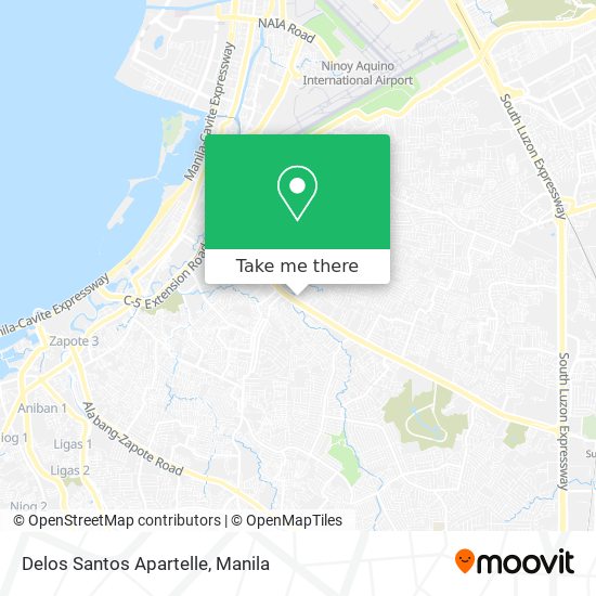 Delos Santos Apartelle map