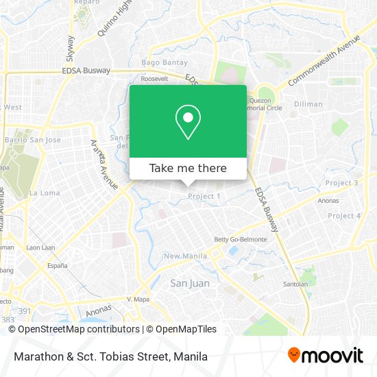 Marathon & Sct. Tobias Street map