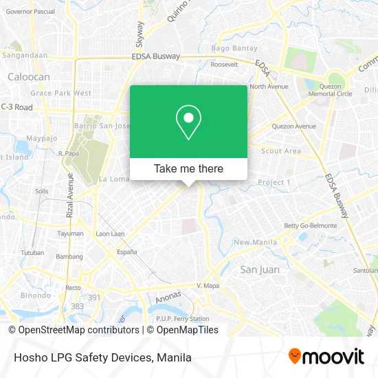 Hosho LPG Safety Devices map