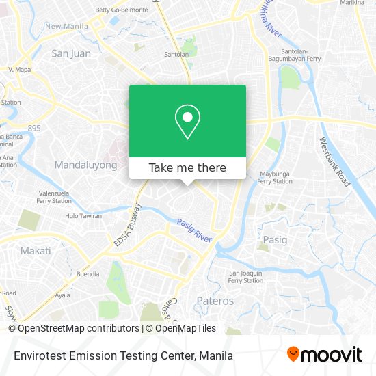 Envirotest Emission Testing Center map