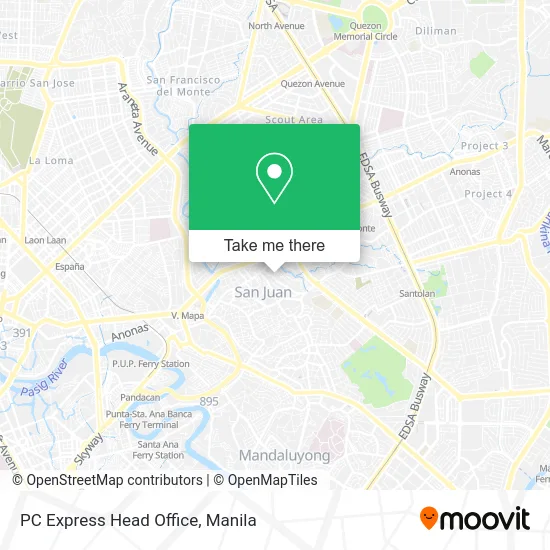 PC Express Head Office map