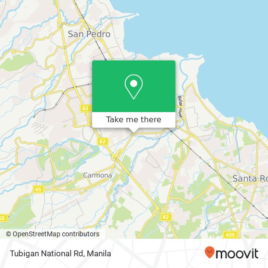 Tubigan National Rd map