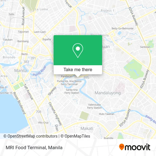 MRI Food Terminal map
