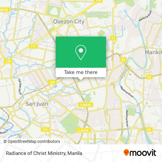 Radiance of Christ Ministry map