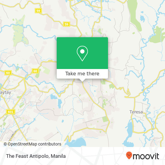 The Feast Antipolo map