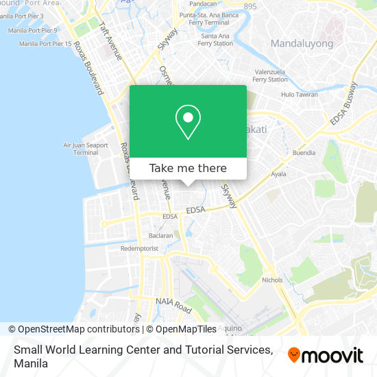 Small World Learning Center and Tutorial Services map