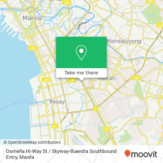 Osmeña Hi-Way St / Skyway-Buendia Southbound Entry map