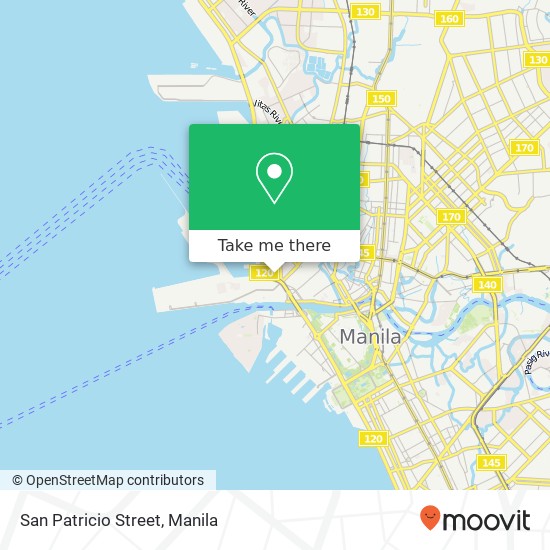 San Patricio Street map