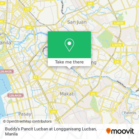 Buddy's Pancit Lucban at Longganisang Lucban map