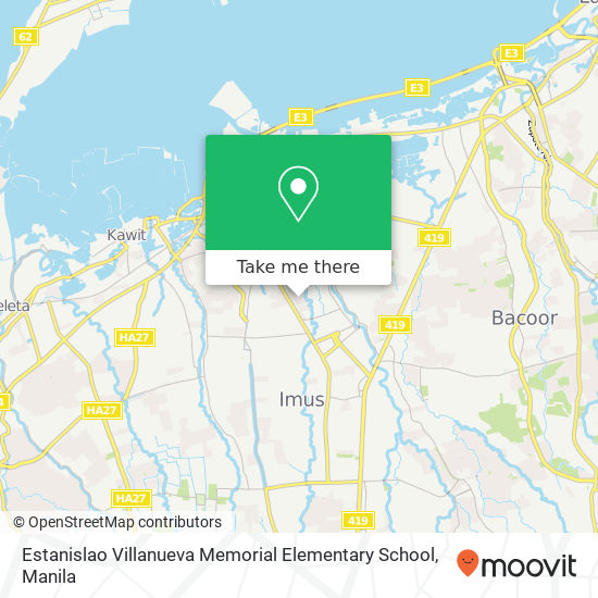 Estanislao Villanueva Memorial Elementary School map