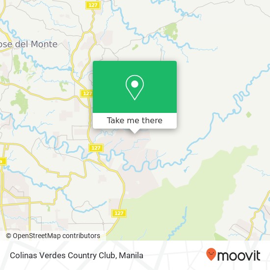 Colinas Verdes Country Club map