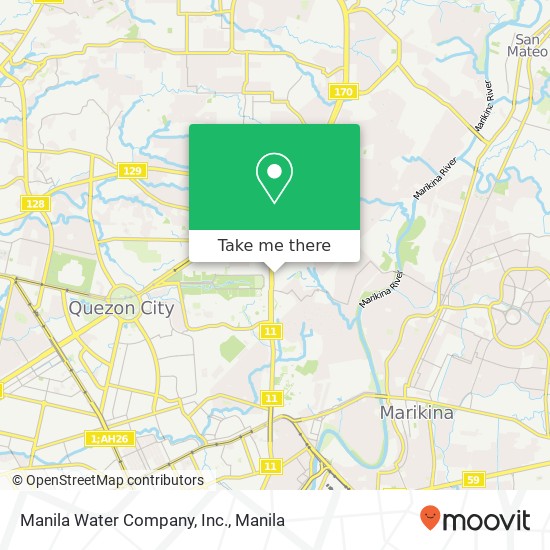 Manila Water Company, Inc. map