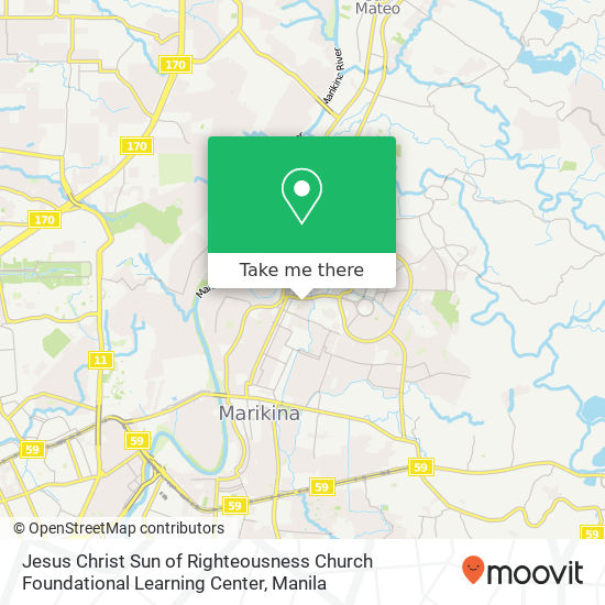 Jesus Christ Sun of Righteousness Church Foundational Learning Center map