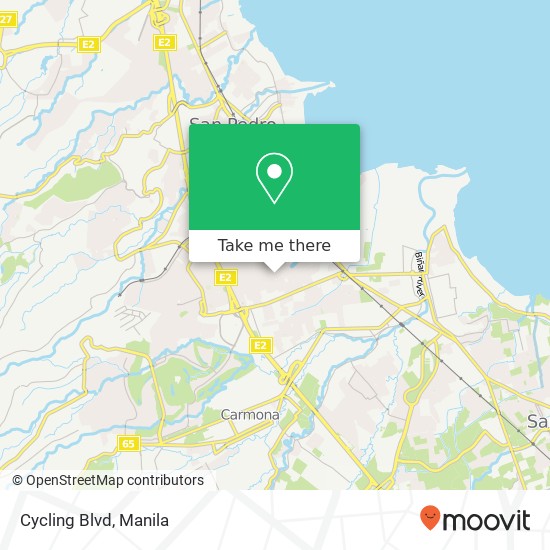 Cycling Blvd map