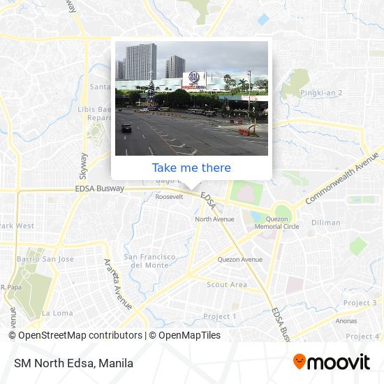 SM North Edsa map
