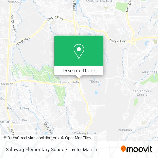 Salawag Elementary School-Cavite map
