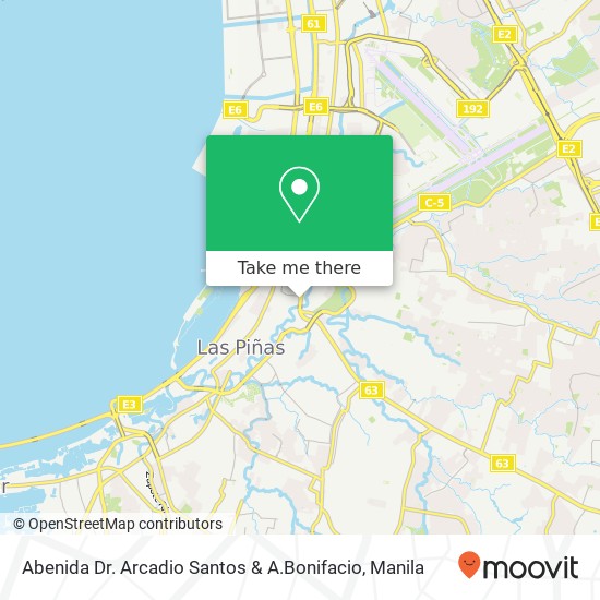 Abenida Dr. Arcadio Santos & A.Bonifacio map