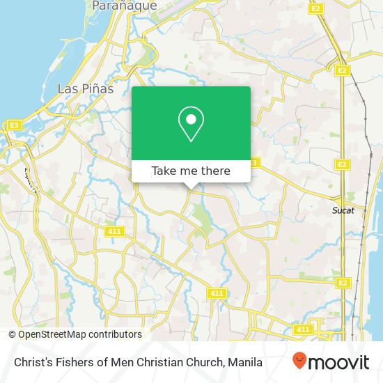 Christ's Fishers of Men Christian Church map