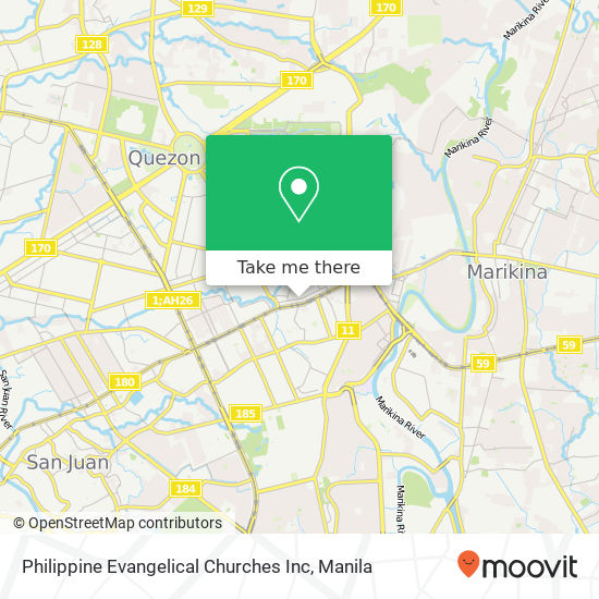 Philippine Evangelical Churches Inc map
