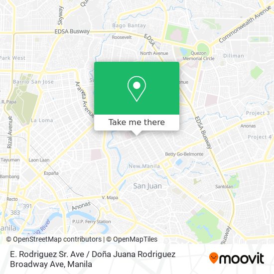 E. Rodriguez Sr. Ave / Doña Juana Rodriguez Broadway Ave map