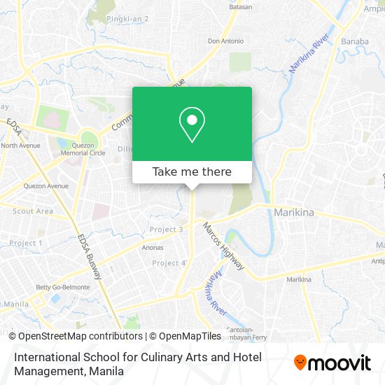 International School for Culinary Arts and Hotel Management map