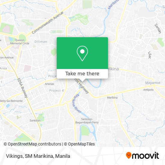 Vikings, SM Marikina map