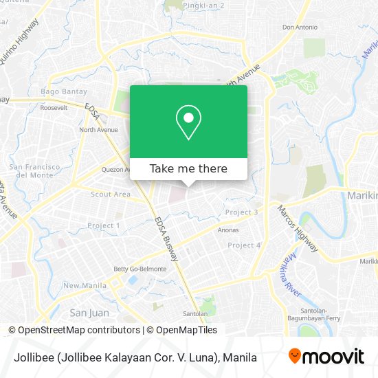 Jollibee (Jollibee Kalayaan Cor. V. Luna) map