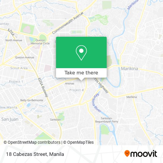 18 Cabezas Street map