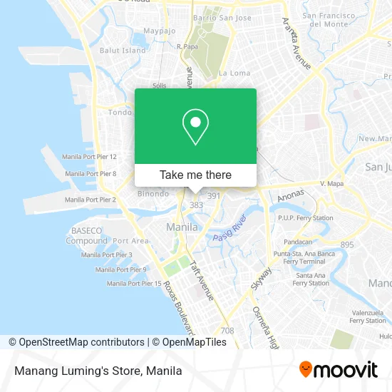 Manang Luming's Store map