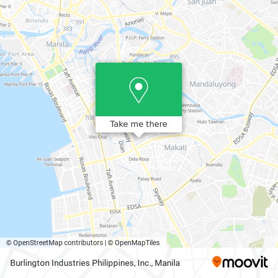 Burlington Industries Philippines, Inc. map