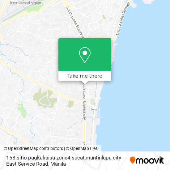 158 sitio pagkakaisa zone4 sucat,muntinlupa city East Service Road map
