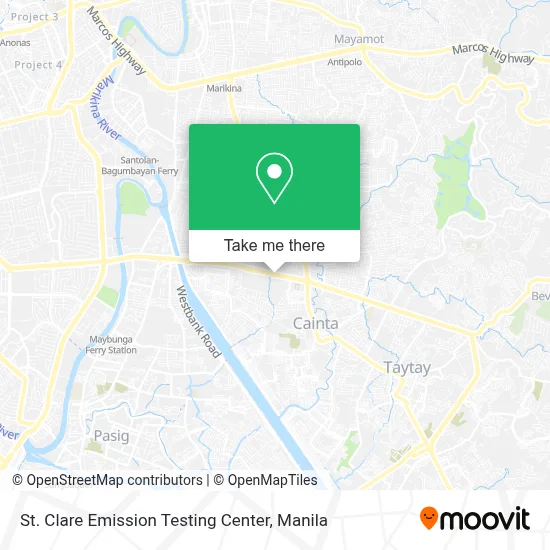 St. Clare Emission Testing Center map