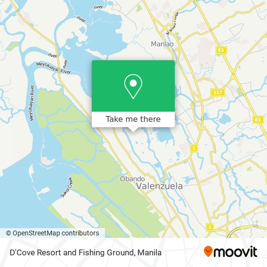 D'Cove Resort and Fishing Ground map