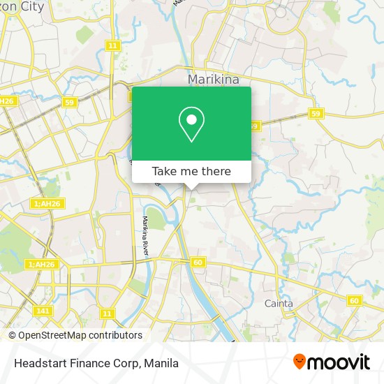 Headstart Finance Corp map
