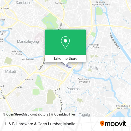 H & B Hardware & Coco Lumber map