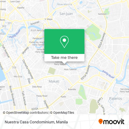 Nuestra Casa Condominium map