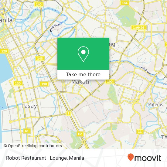 Robot Restaurant . Lounge map