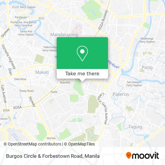 Burgos Circle & Forbestown Road map