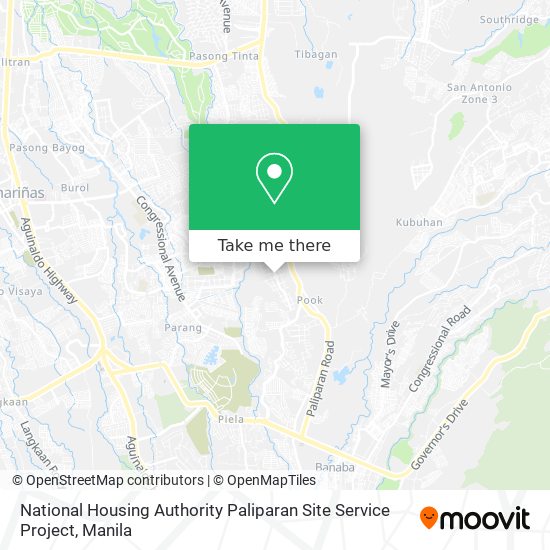 National Housing Authority Paliparan Site Service Project map