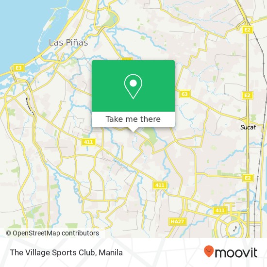 The Village Sports Club map