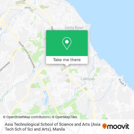 Asia Technological School of Science and Arts (Asia Tech Sch of Sci and Arts) map