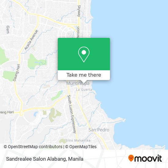 Sandrealee Salon Alabang map