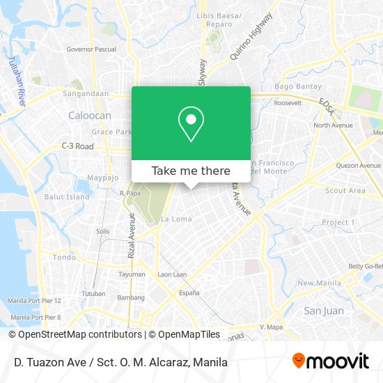 D. Tuazon Ave / Sct. O. M. Alcaraz map