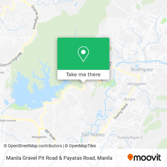 Manila Gravel Pit Road & Payatas Road map